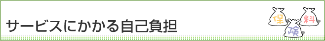 サービスにかかる自己負担